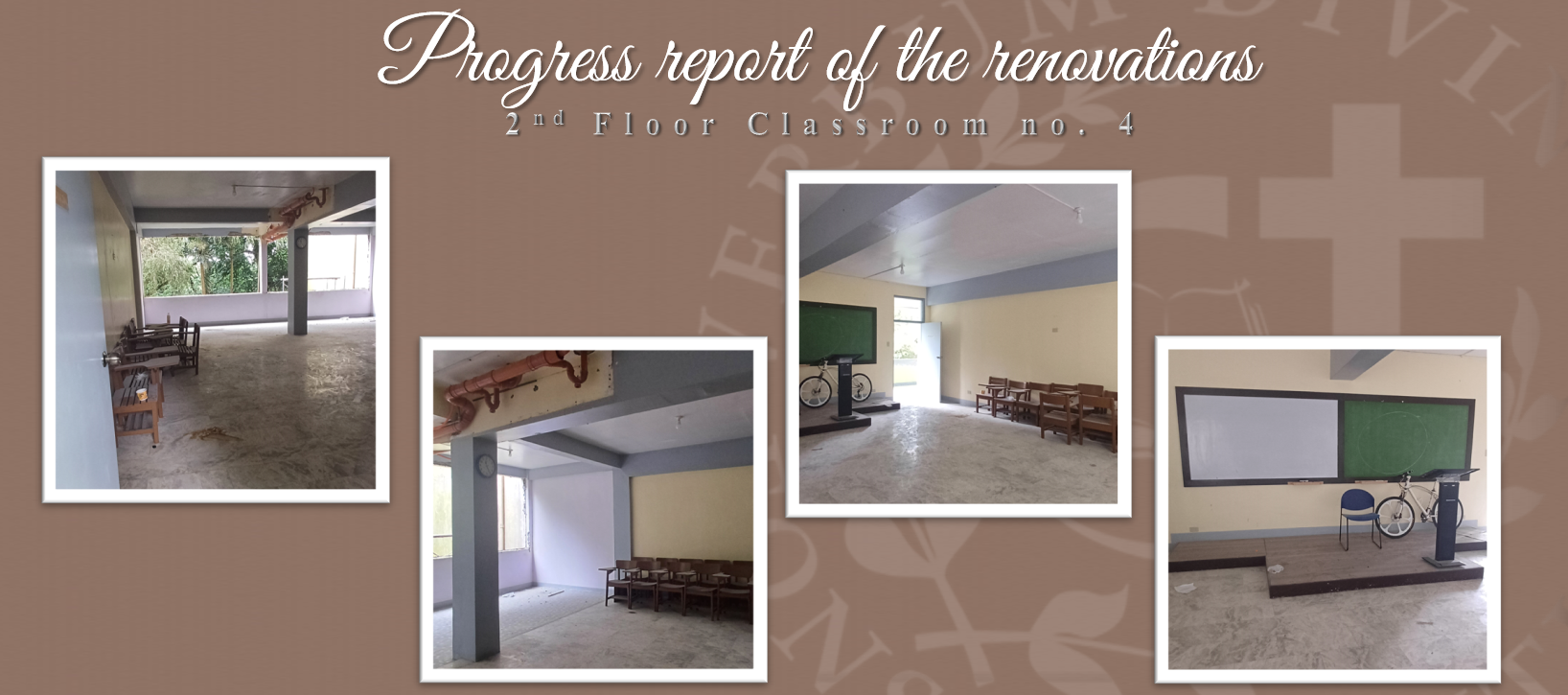 Progress report on the Renovations (2nd Floor Classroom no. 4)